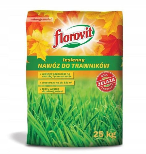 Garden fertilizer - Autumn fertilizer for lawn Florovit Granulate 25 kg