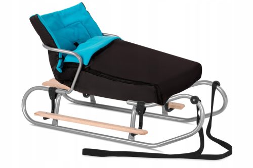  Children's sled with sleeping bag + backrest + footrests