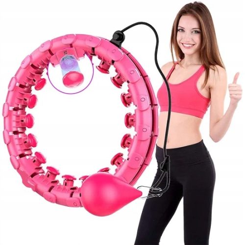  Hula hoop with balls 120 cm pink and purple