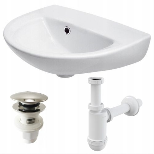 Cersanit President semi-circular wall-mounted washbasin