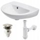 Cersanit President semi-circular wall-mounted washbasin