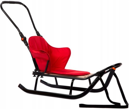  Metal large traditional sled JEE + backrest + pusher + mattress 150 Kg