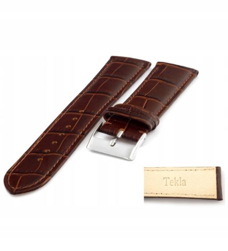  Tekla T-04.02 18mm Crocodile Pattern Leather Watch Strap