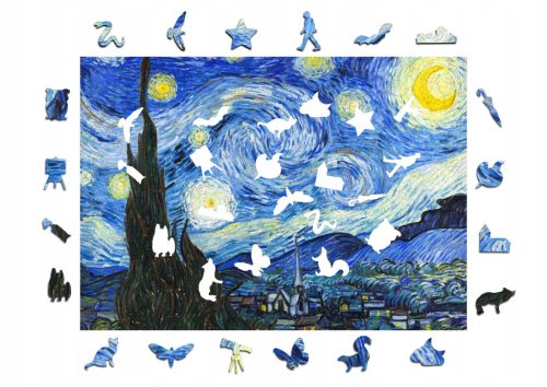  Wooden puzzle A3 van Gogh Starry Night 300pcs