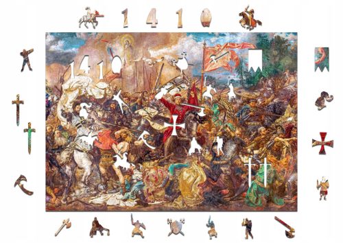  Wooden Puzzle Battle of Grunwald Wooden Puzzle Gift A3