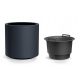 Pots and planters for outdoor and garden Prosperplast flowerpot 29.8 cm x 29.8 x 29 cm diameter 29.8 cm plastic graphite