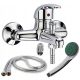 Focus Sanitar Focus wall-mounted bath and shower fitting, chrome