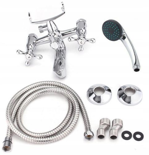 Focus Sanitar wall-mounted bath and shower faucet, chrome