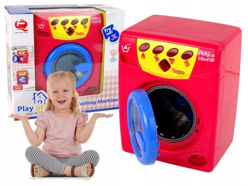  Toy Battery-Powered Washing Machine Opening Water Drum