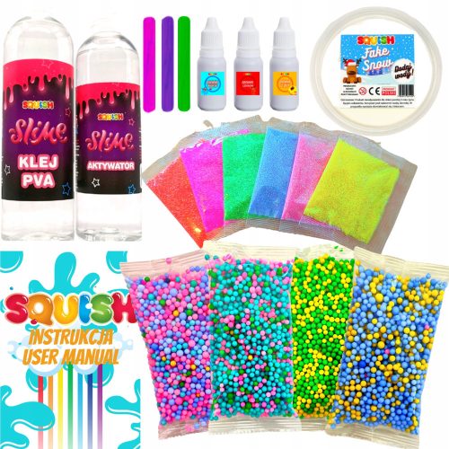  COLORFUL SLIME SET FOR MAKING SLIME