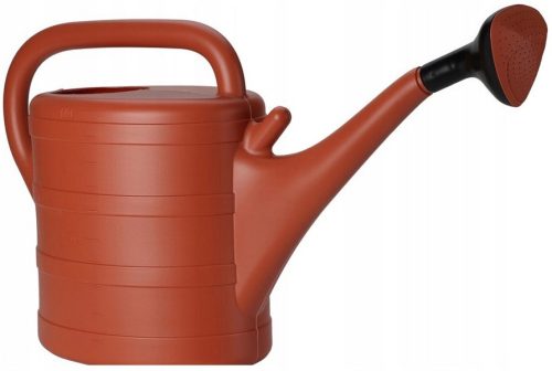  Koopman watering can 10 l made of plastic in shades of red, grey and silver, yellow and gold