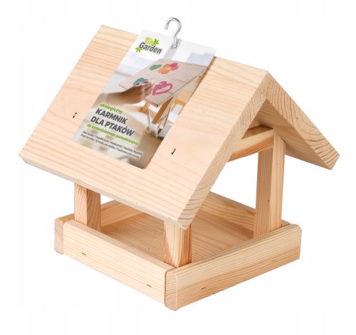  SMALL WOODEN BIRD FEEDER TO MAKE YOURSELF, 18 x 18 x 18 cm
