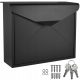 Handcrafted Euro mailbox, black