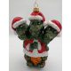  GLASS CHRISTMAS BALLS Three-headed dragon, 13 cm