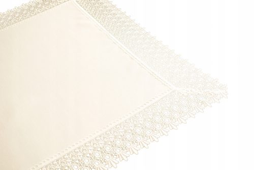 Tablecloth Runner Table Runner, White, Cream, 140 x 60 cm