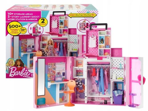  BARBIE DOLL DREAM WARDROBE WARDROBE FOR CLOTHES + CLOTHES FOR BARBIE