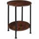  TecTake 1 table, round, 45 x 45 x 64 cm, brown tones