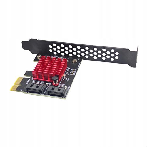  Pci Express 2 Port Expansion Card, Pci E 1x Gen3 to SATA3.0, 6Gb/s