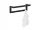 Bathroom Clothes Hanger Wall Towel Holder with Pendants XS, matt black