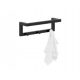 Bathroom Clothes Hanger Wall Towel Holder with Pendants XS, matt black