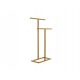 Bathroom Clothes Hanger Towel Holder T, Standing, Metal, S, Gold