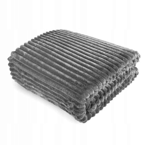 SOFT BLANKET PLUG SLEEVE FOR A CONTRAST polyester blanket 200 cm x 150 cm in shades of grey