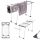 Clothes Rack Extendable Kadax Telescopic Clothes Dryer, 110-196 cm, White and Grey