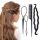  (aurora) I08b SET OF 4 PINS FOR BRAID BUNNY UPDOORS, BLACK X
