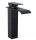 Estiva Camber floor-standing washbasin mixer, black