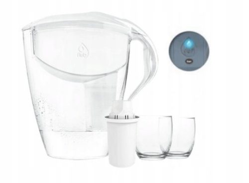  Dafi ASTRA LED 3L filter jug white + 2x glasses + 3 l transparent filter