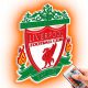 Pictures on the wall FC Liverpool 3D wooden wall picture, football crest, gift