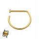  GOLD NOSE RING d-ring AU 585 1.0/10mm