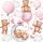  WALL STICKER BEARS, CLOUDS, BALLOONS 50x100cm MC16