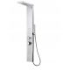 Indes MAKO shower panel with hydromassage, silver mixer