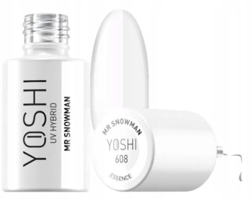  Hybrid nail polish color varnish Yoshi 608 snow white 6 ml