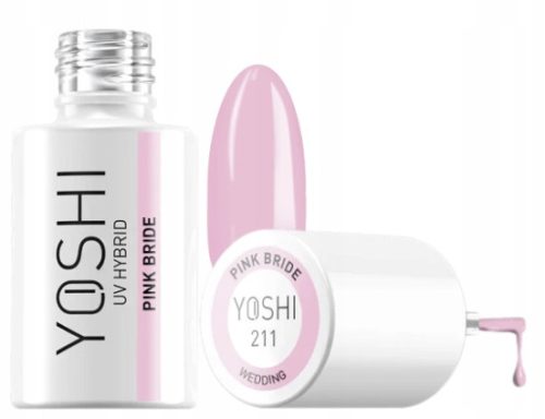  YOSHI Hybrid Nail Polish Pink Bride 211- 6 ml