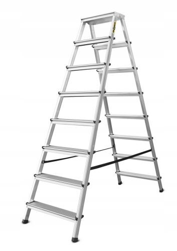 Structural ladder 3.67 m aluminum up to 125 kg