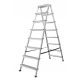 Structural ladder 3.67 m aluminum up to 125 kg