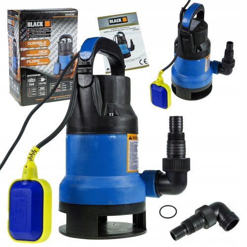 Garden Irrigation Pump - Submersible Pump Black 750 W 7500 l/h