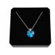 SILVER HEART NECKLACE SWAROVSKI S10