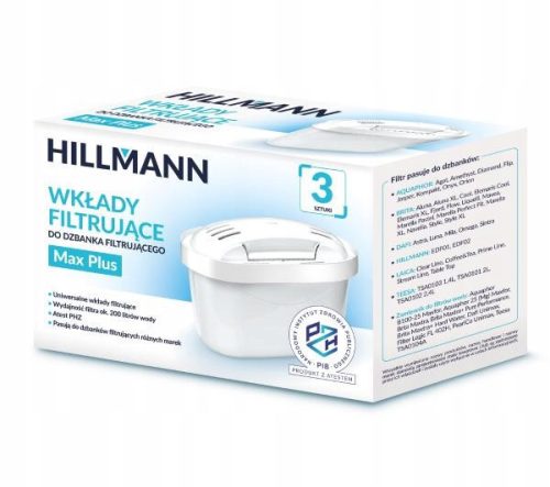  Filter insert for the Hillmann HILLMAX02 jug, 3 pcs.