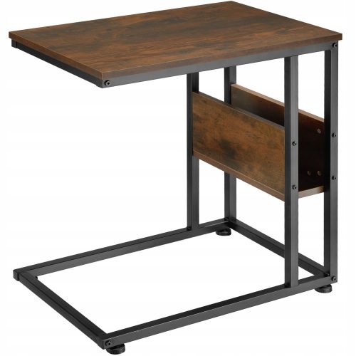  TecTake Wigan rectangular table 55 x 36.5 x 60 cm in brown tones