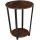  TecTake Table 1 round, 50 x 50 x 62.5 cm, brown tones