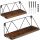  TecTake chipboard shelf 41 x 13 cm black, brown tones
