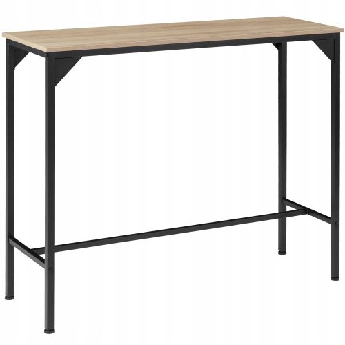  TecTake Kerry rectangular table 120 x 40 x 100.5 cm black