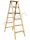 SIEDLEWSKI ladder 1.64 m wood 1 x 6 up to 150 kg