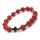  ROSARY bracelet for hand Howlite Red