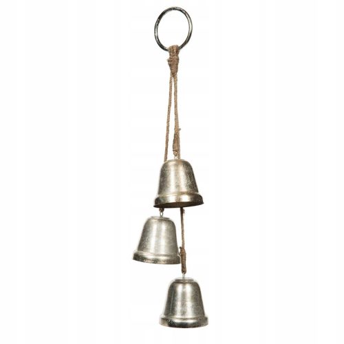  SILVER hanging METAL BELLS for door decorations