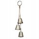  SILVER hanging METAL BELLS for door decorations