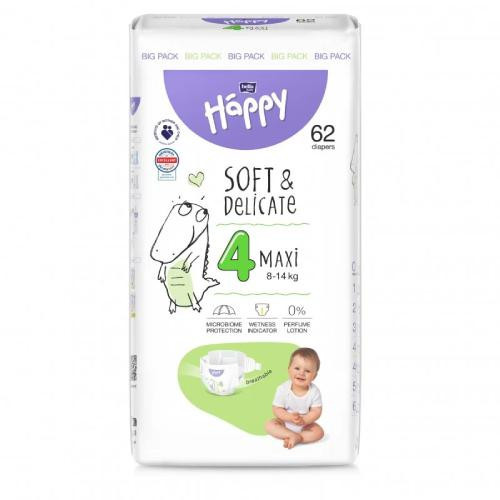  Bella Happy 4 Maxi diapers 8-14 kg 62 pcs BIG PACK